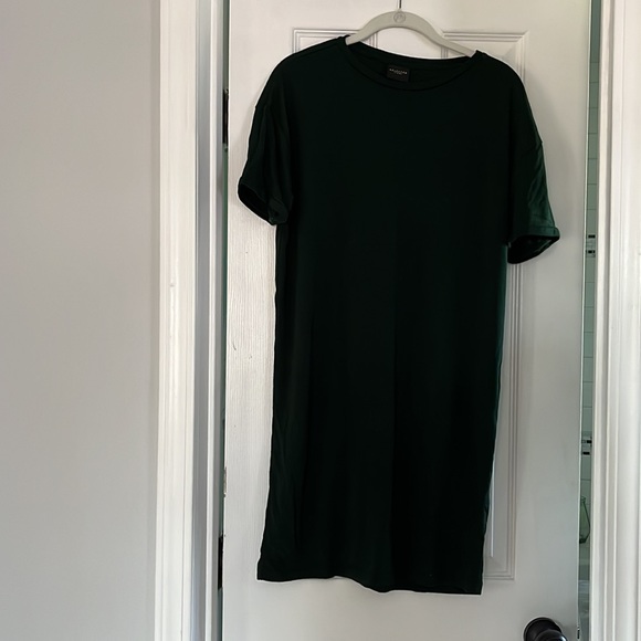 Selected Femme hunter green tshirt dress - Picture 2 of 4